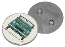 Morris Minor Tourer Series MM 1950-52 Round Fridge Magnet